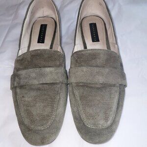 Splendid Olive Pointelle D'Orsay Loafers - 9